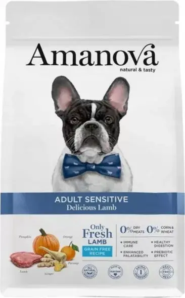 AmaNova Dog Adult Sensitive All Breeds Lamb & Pumpkin 10 kg Biztonságos fizetés