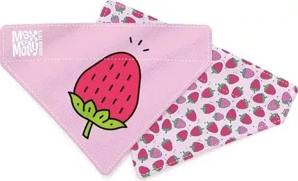 Szezonális akció Max & Molly Bandana - Strawberry Dream - L