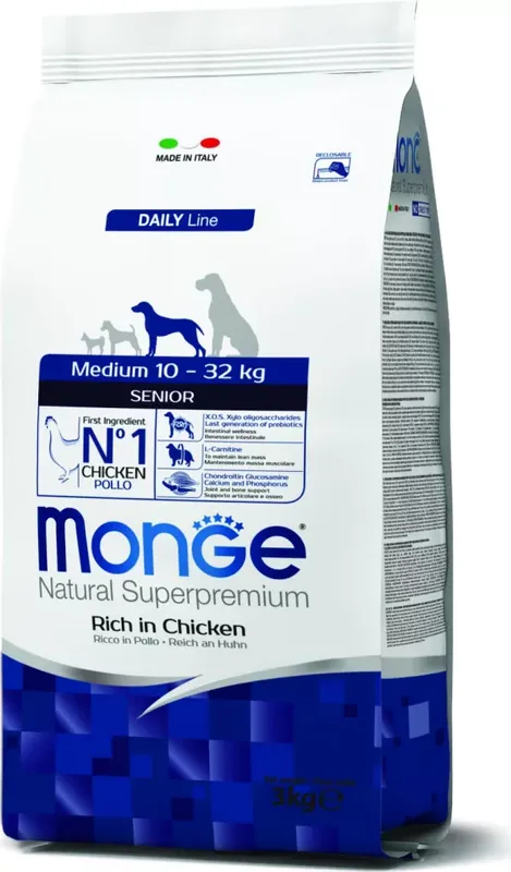 Szuper ajánlat Monge Dog Daily Line Medium Senior 3 kg