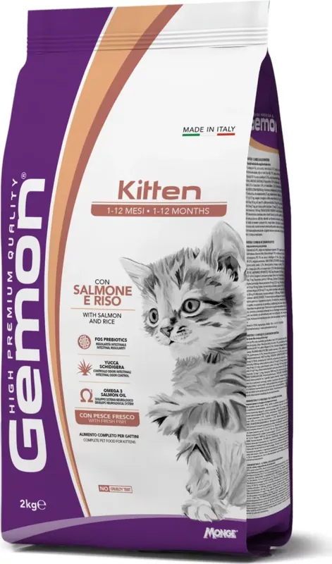 Gemon Cat Kitten Lazac-rizs 2 kg Nézd meg most