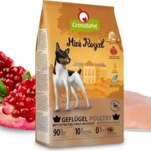 Szezonális akció GranataPet Mini Royal száraztáp poultry 1 kg