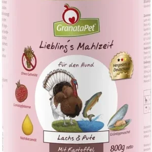 Árcsökkenés GranataPet Liebling‘s Mahlzeit lazac és pulyka konzerv 800 g