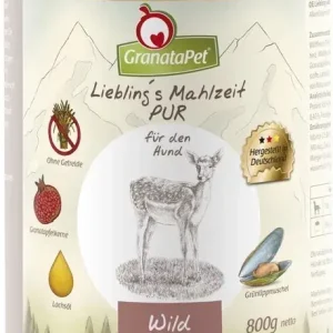 Kiárusítás GranataPet Liebling‘s Mahlzeit vad PUR konzerv 800 g