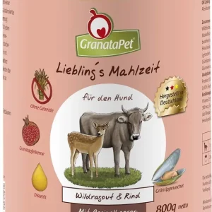 GranataPet Liebling‘s Mahlzeit vadragu és marha konzerv 800 g Olcsó