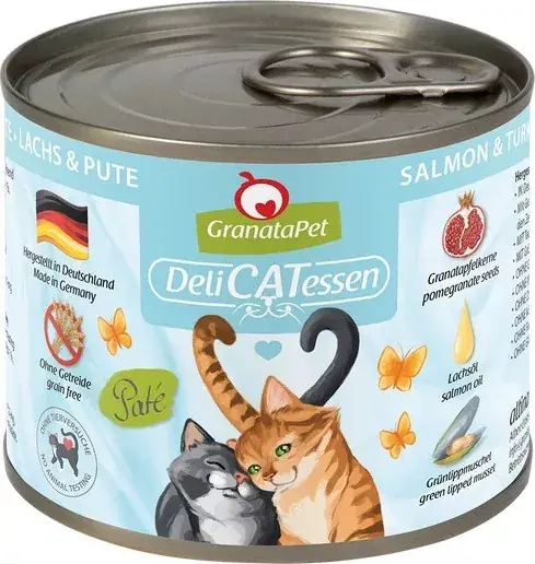 GranataPet Delicatessen konzerv lazac és pulyka konzerv 400 g Azonnali szállítás