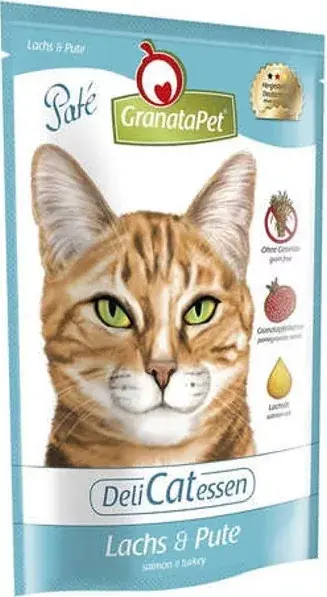 Expressz kézbesítés GranataPet Delicatessen Pouch lazac és pulyka 85 g