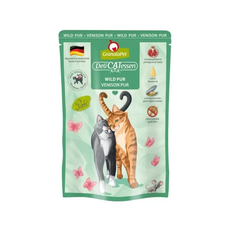 GranataPet Delicatessen Pouch Wild PUR 85 g Legkelendőbb