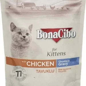 Akció Bonacibo Pouch - Wet Kitten Food - Chicken 12x85 g
