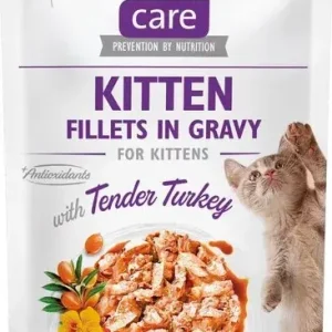 Brit Care Kitten Fillets in Gravy With Tender Turkey 4x85 g Rendeld meg most