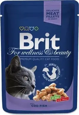Brit Premium Cat Pouches With Cod Fish 24x100 g Rendeld meg most