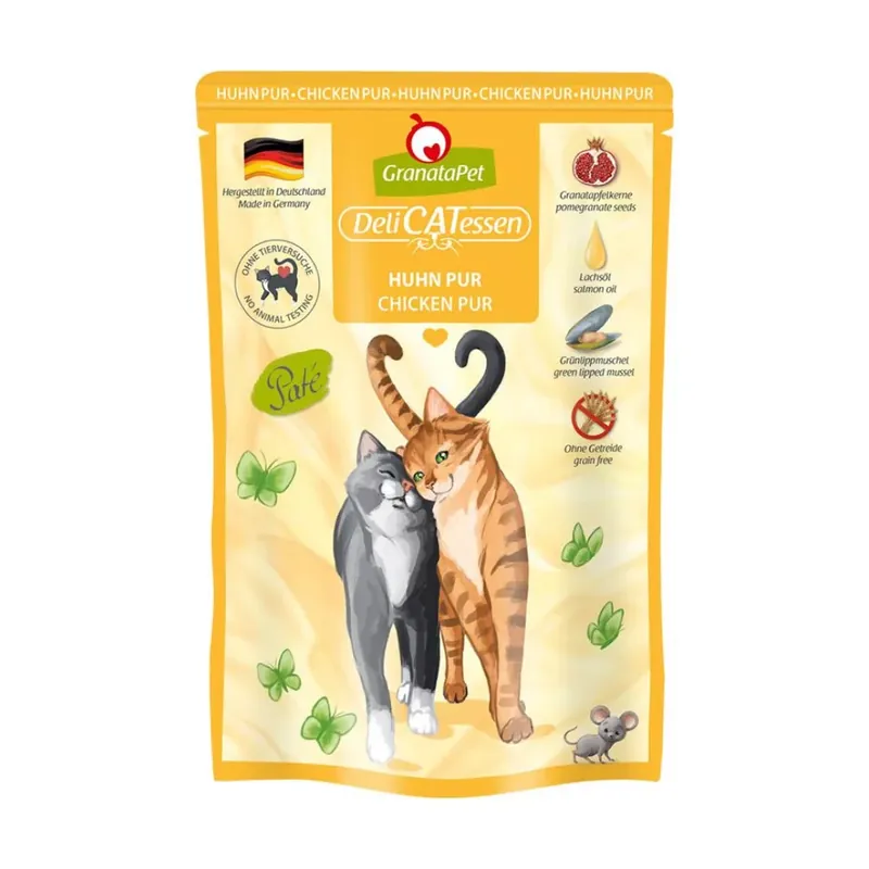 Árengedmény GranataPet Delicatessen Pouch Huhn PUR 6x85 g