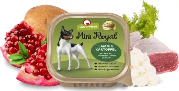 Kedvezmény GranataPet Mini Royal Adult - bárány és burgonya 10x150 g