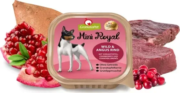 GranataPet Mini Royal Adult - Vad & Angus Marha 10x150 g Biztonságos fizetés