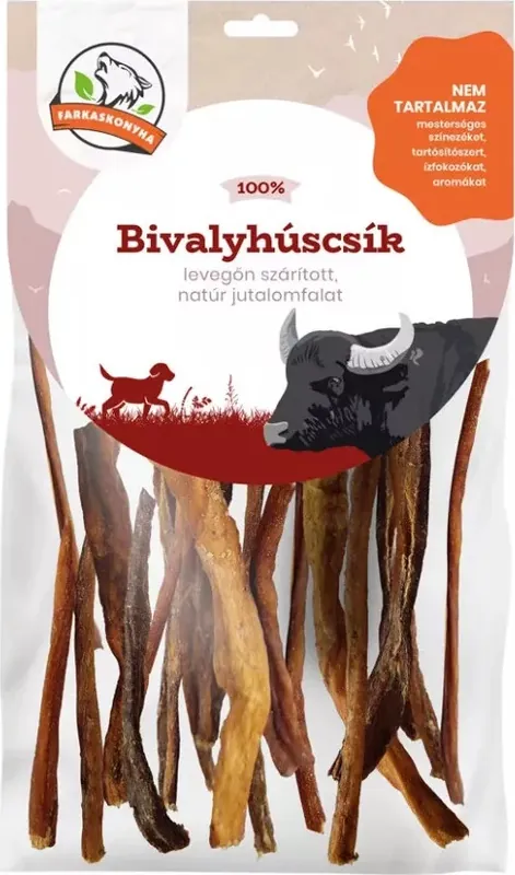 Farkaskonyha Bivalyhúscsík 200 g Gyors szállítás