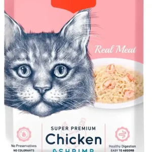Wanpy CAT Retort pouch Chicken & Shrimp 85 g Szezonális akció