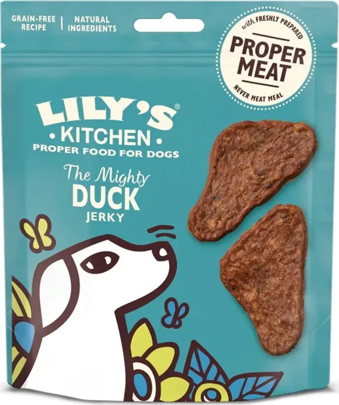 Lily‘s Kitchen Dog The Mighty Duck Mini Jerky 70 g Vedd meg most
