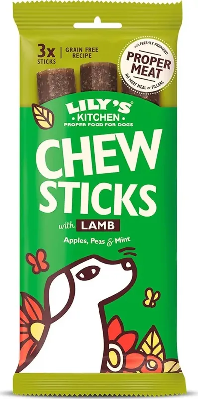 Lily‘s Kitchen Dog Chew Sticks with Lamb 120 g Árcsökkenés