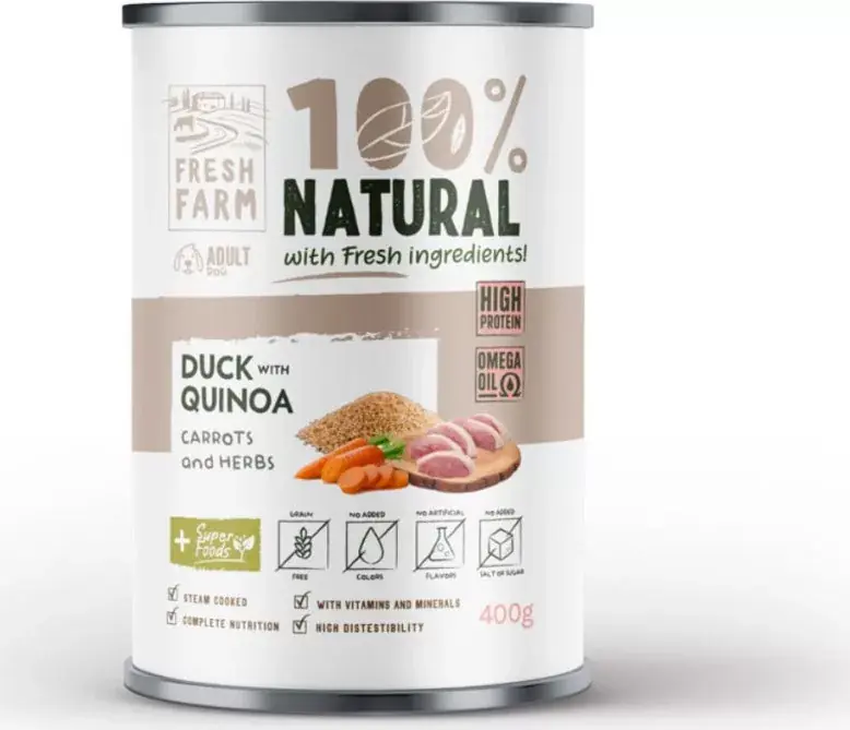 Fresh Farm Coarse pate with duck, quinoa, carrots & herbs 400 g Árcsökkenés