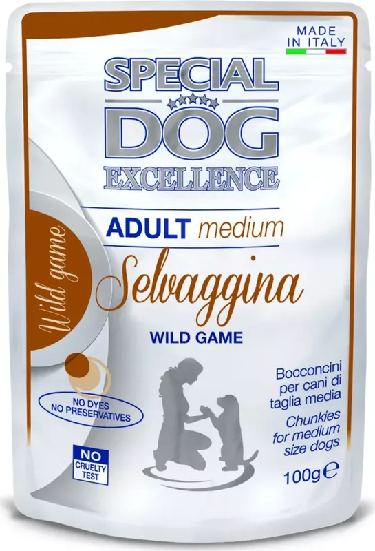 Újdonság Special Dog EXCELLENCE Pouch Adult Medium Vadhús 100 g