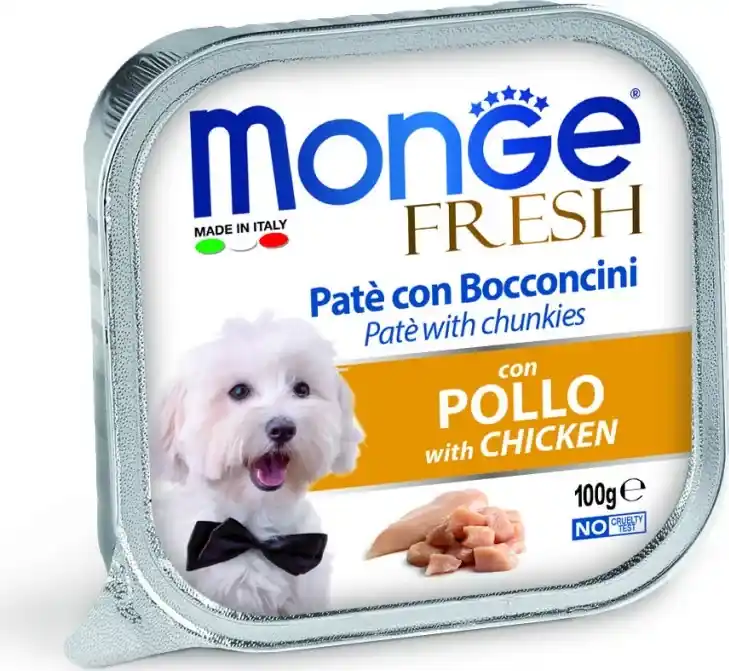 Monge Dog Fresh Paté&Chunkies csirke 100 g Olcsó