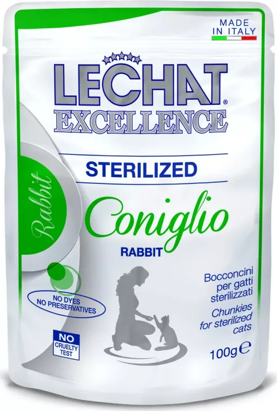 LeChat EXCELLENCE Steril Nyúl 100 g Kihagyhatatlan ajánlat