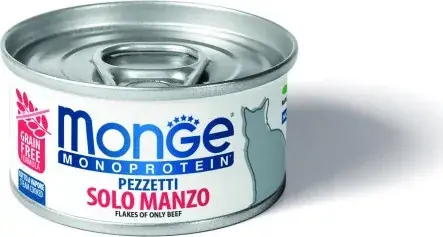 Gyors szállítás Monge Cat MONOPROTEIN 100% marha 80 g