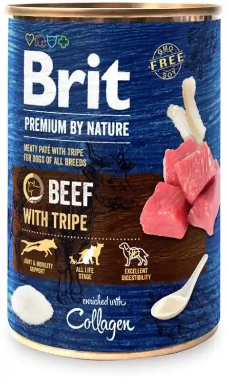 Brit Premium by Nature Beef with Tripes 400 g Legkelendőbb