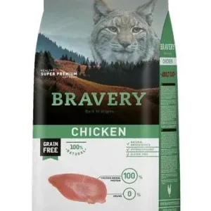 Árcsökkenés Bravery Cat Chicken Adult macskatáp 7 kg