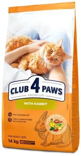CLUB 4 PAWS Premium Nyúlhúsos Száraz Macskaeledel 14 kg Árcsökkenés