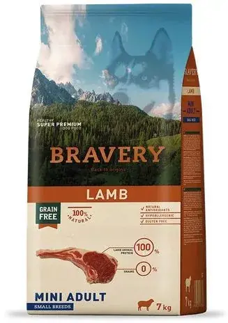 Bravery Lamb Mini Adult Small Breeds kutyatáp 7 kg Szuper ajánlat