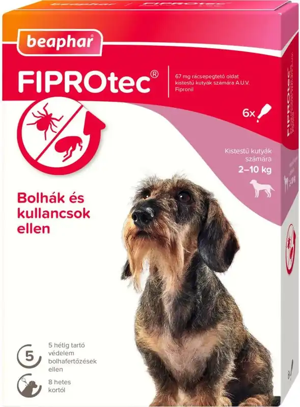 Szuper ajánlat Beaphar FIPROtec Dog S bolha- és kullancsirtó spot-on 6 db