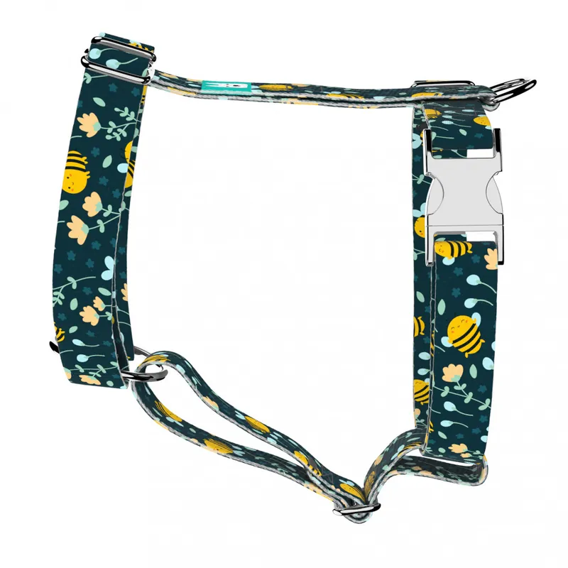Ajánlat Méhecske mintás, kék - Kutyahám és Macskahám - Cute Kawaii Bees Blue - april & june
