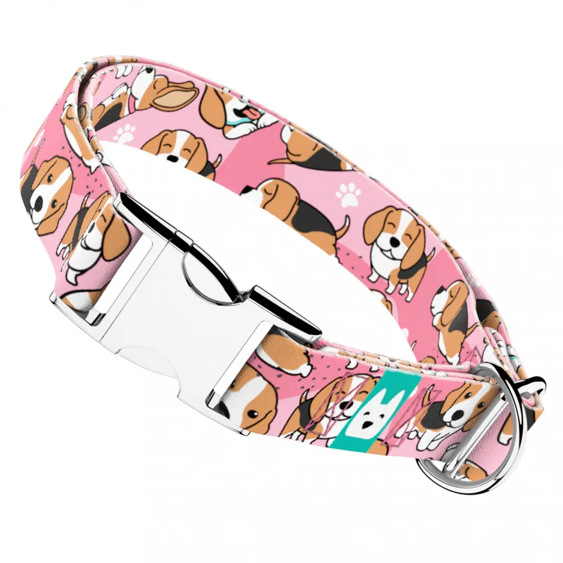 Beagle, rózsaszín - Kutya Nyakörv - april & june Biztonságos fizetés
