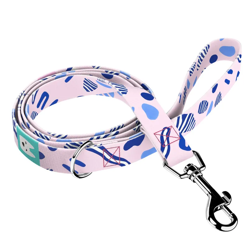 Rózsaszín és kék kavicsok - Kutya Póráz - Pink and blue pebbles - april & june Biztonságos fizetés