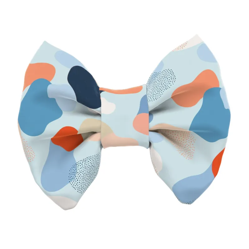 Ajánlat Pasztell kék és barack - Kutya csokornyakkendő - Pastel blue and peach - april & june