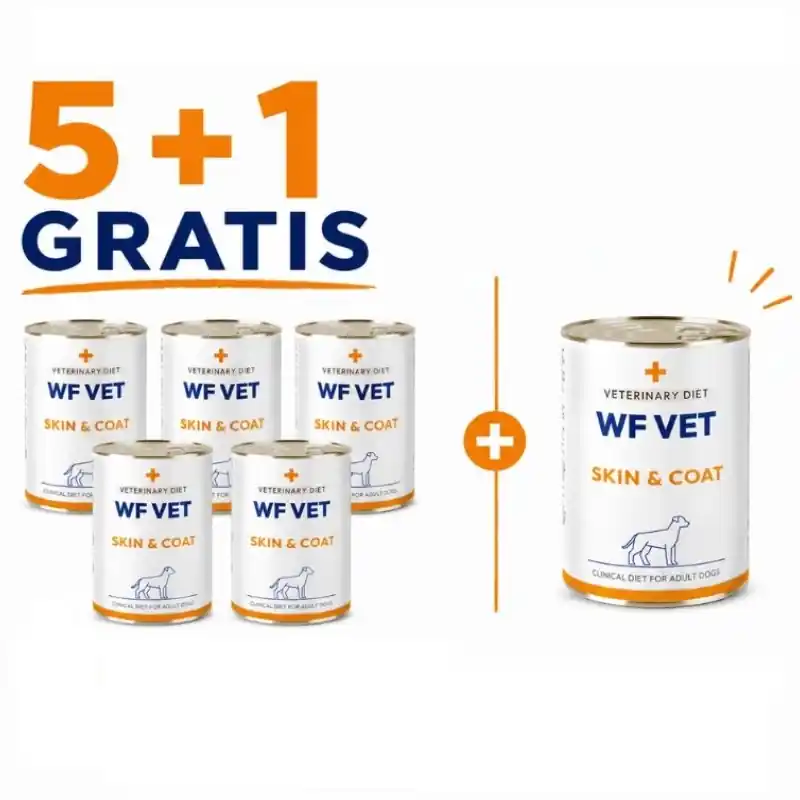WF VET Skin & Coat kutya 6x400 g Utolsó esély
