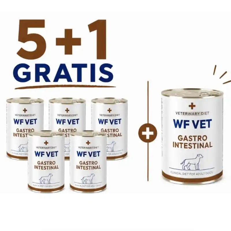 WF VET Gastrointestinal dog 6x400 g – támogatja az emésztőrendszert és a megfelelő emésztést Kihagyhatatlan ajánlat