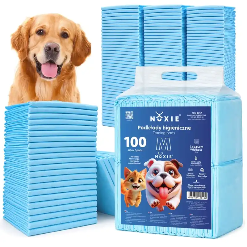 NUXIE® Kutyaszőnyeg Higiénikus Betétek Kék M 100 db 35x45cm Azonnal elérhető