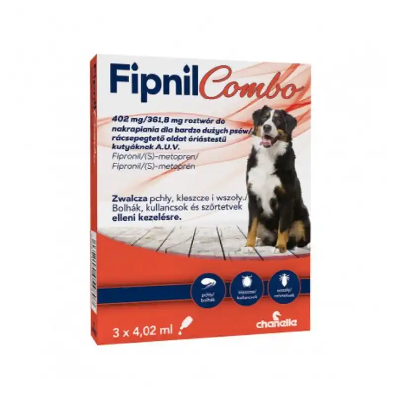 Fipnil Combo XL Cseppentős oldat nagyon nagy testű kutyák számára (40 kg felett) 3 pipetta Outlet