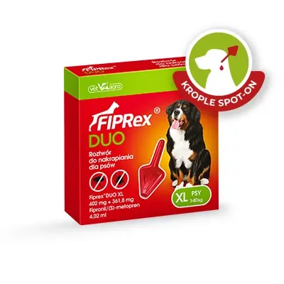 Olcsóbb FIPREX DUO XL 402 mg + 361,8 mg cseppoldat kutyák számára