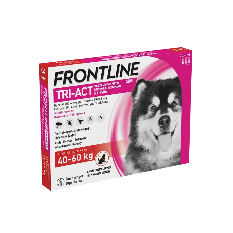 FRONTLINE Tri-Act XL 40–60 kg (3 db 6 ml-es pipetta) Vedd meg most