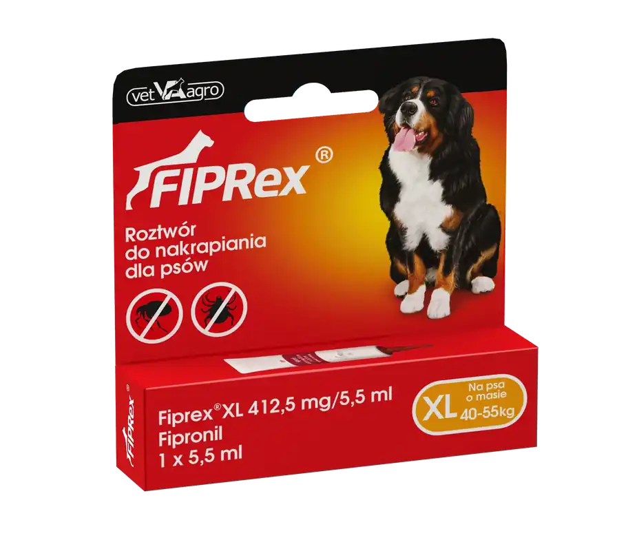 Fiprex XL, 412,5 mg/5,5 ml, cseppek kutyák számára Outlet