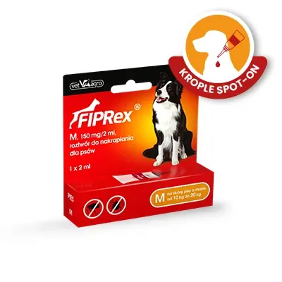Fiprex M, 150 mg/2 ml, cseppek kutyák számára Legjobb ár