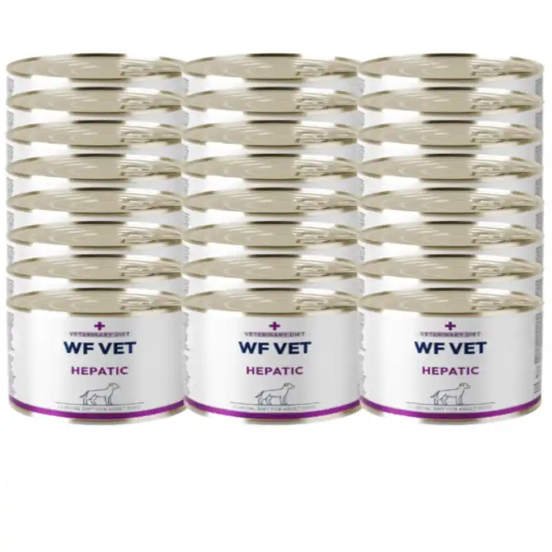 Gyors szállítás WF VET Hepatic kutyaeledel 24x200 g