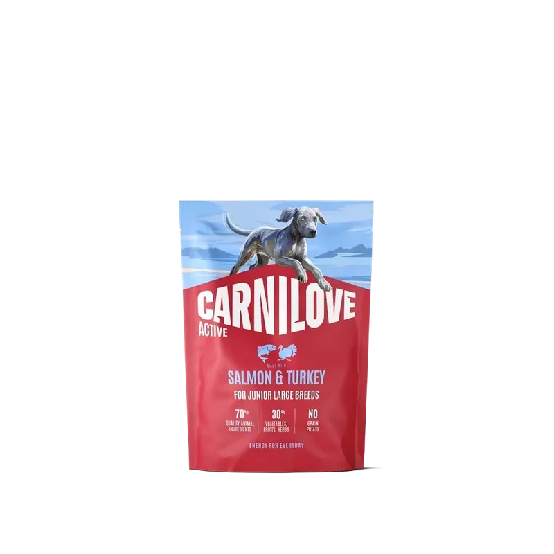 Ajánlat CARNILOVE Active Dog Lazac és pulyka junior nagy testű kutyáknak 1,5 kg