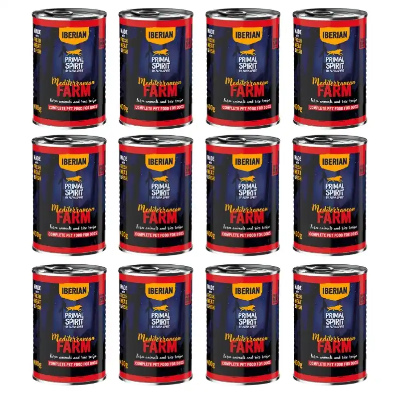 Népszerű PRIMAL SPIRIT Iberian Mediterranean Farm 12x400 g-os konzerv