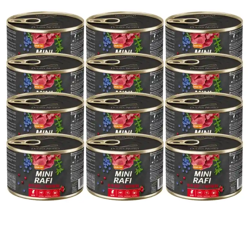 DOLINA NOTECI Mini Rafi marhahússal 12x185 g Biztonságos fizetés