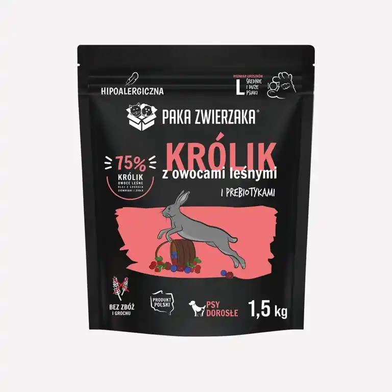 Vedd meg online Állatcsomag – Seventh Heaven – Nyúl erdei gyümölcsökkel, 1,5 kg