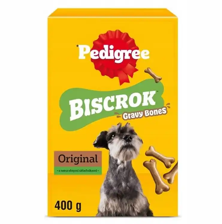 Rendeld meg most PEDIGREE Biscrok Gravy Bones kutyasnack keksz 400g