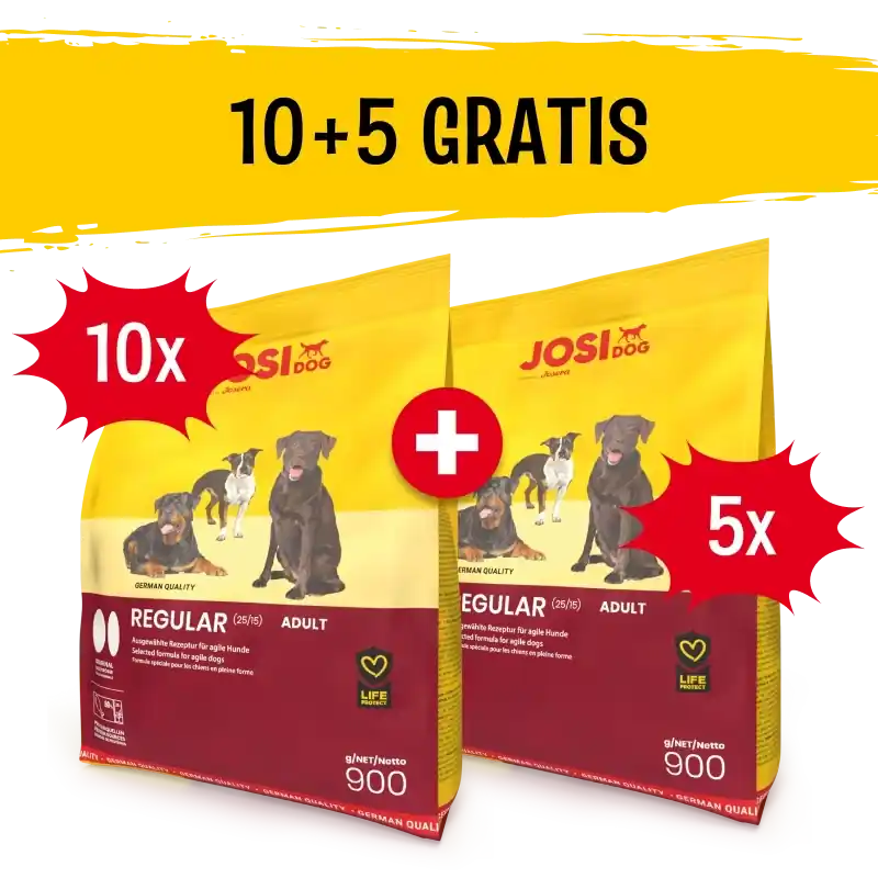 Szezonális akció JOSERA JosiDog Regular 10x900 g + 5x900 g INGYEN!!!